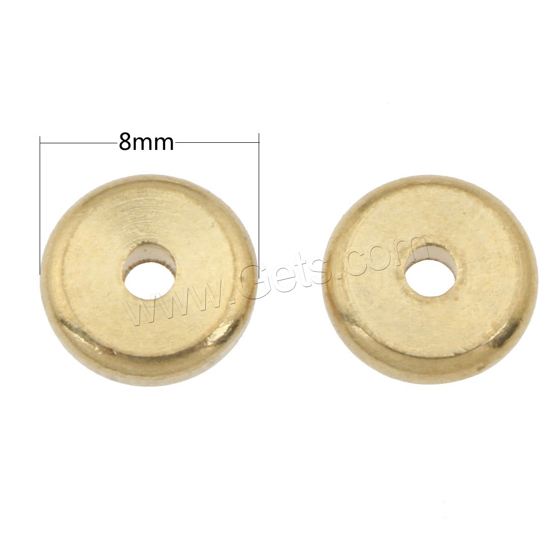 Brass Spacer Beads, different size for choice, original color, Sold By PC