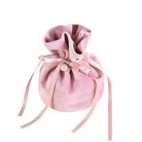 Velour Drawstring Bag, wedding gift 