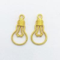 Zinc Alloy Hollow Pendants, Light Bulb, gold color plated Approx 1mm 