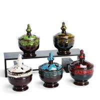 Porcelain Incense Burner, plated, portable & durable 