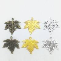 Pendentifs feuilles en alliage de zinc , Placage, plus de couleurs à choisir Environ 1mm Vendu par sac