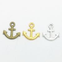 Zinc Alloy Ship Wheel & Anchor Pendant, plated Approx 2mm 