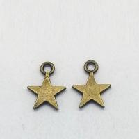 Zinc Alloy Star Pendant, antique bronze color plated Approx 1mm 