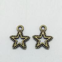 Zinc Alloy Star Pendant, antique bronze color plated Approx 1mm 