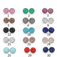 Arete de acero inoxidable , acero inoxidable 304, chapado, Joyería & para mujer, más colores para la opción, 12mm, Vendido por Par