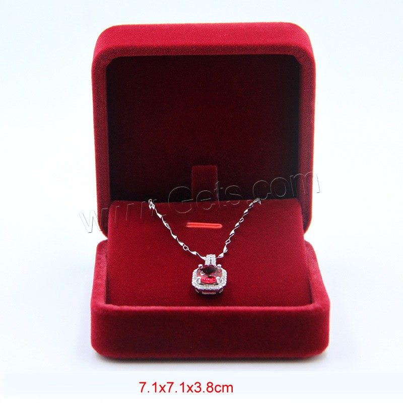 Baumwollsamt Schmuck Display Box, verschiedene Stile für Wahl, keine, 5PCs/Menge, verkauft von Menge