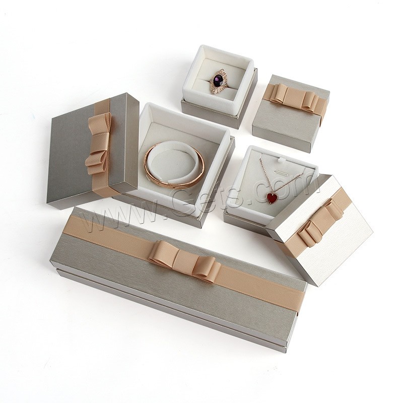 Paper Jewelry Display Box, with Velveteen, hardwearing & different styles for choice, more colors for choice, Sold By PC