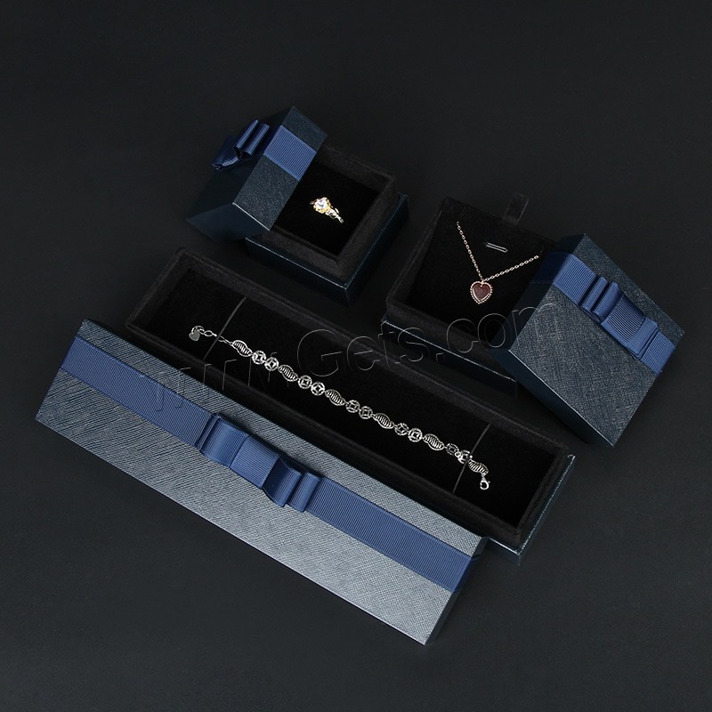 Paper Jewelry Display Box, with Velveteen, hardwearing & different styles for choice, more colors for choice, Sold By PC