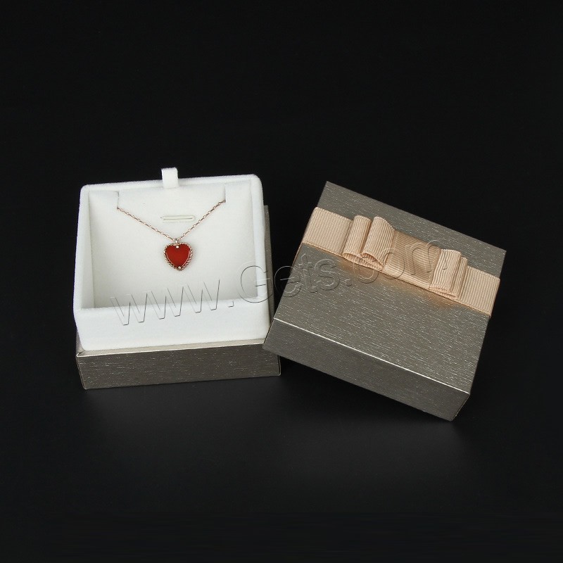 Paper Jewelry Display Box, with Velveteen, hardwearing & different styles for choice, more colors for choice, Sold By PC