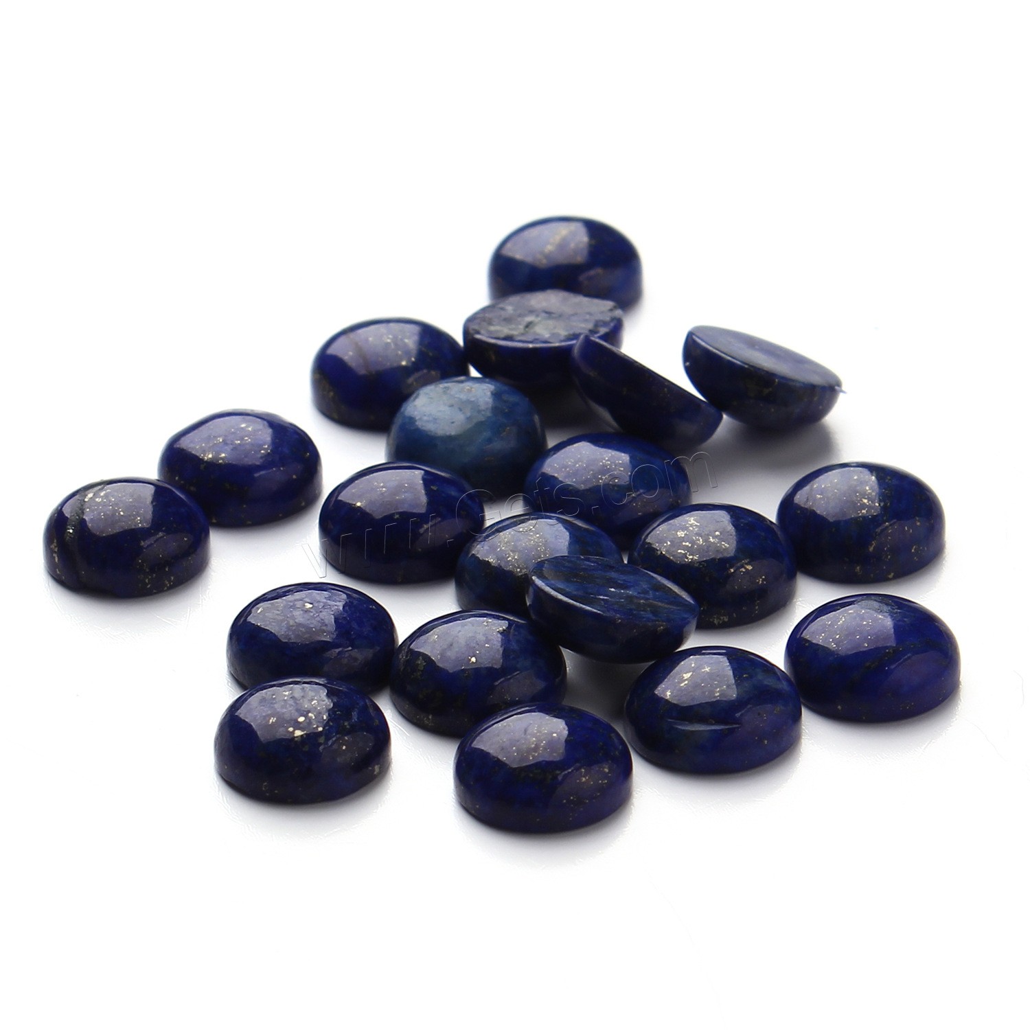 Lapis Lazuli Cabochon, time gem jewelry & different size for choice & flat back, 20PC/Bag, Sold By Bag