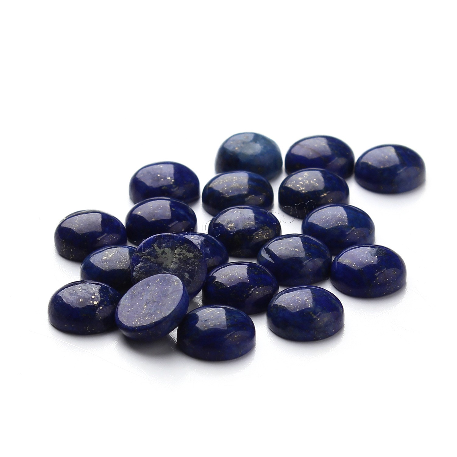 Lapis Lazuli Cabochon, time gem jewelry & different size for choice & flat back, 20PC/Bag, Sold By Bag