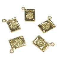 Brass Jewelry Pendants, gold color plated Approx 2mm, Approx 