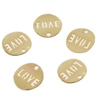 Brass Jewelry Pendants, gold color plated, nickel, lead & cadmium free Approx 2mm, Approx 