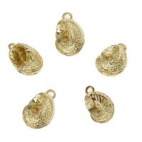 Brass Jewelry Pendants, gold color plated, nickel, lead & cadmium free Approx 2mm, Approx 