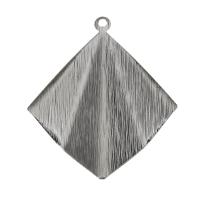 Bijoux pendentifs en laiton, Placage de couleur argentée Environ 1.5mm, Vendu par PC