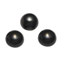 Perles nacres de culture d'eau douce demi percées , perle d'eau douce cultivée, pomme de terre, semi-foré, noire Environ 0.8mm, Environ Vendu par sac