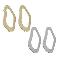 Brass Earring Stud Component, plated, with loop 0.85mm Approx 3mm 