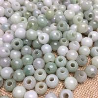 perle en jadéite , jade, poli, bijoux de mode & DIY & normes différentes pour le choix, couleurs mélangées, Vendu par PC