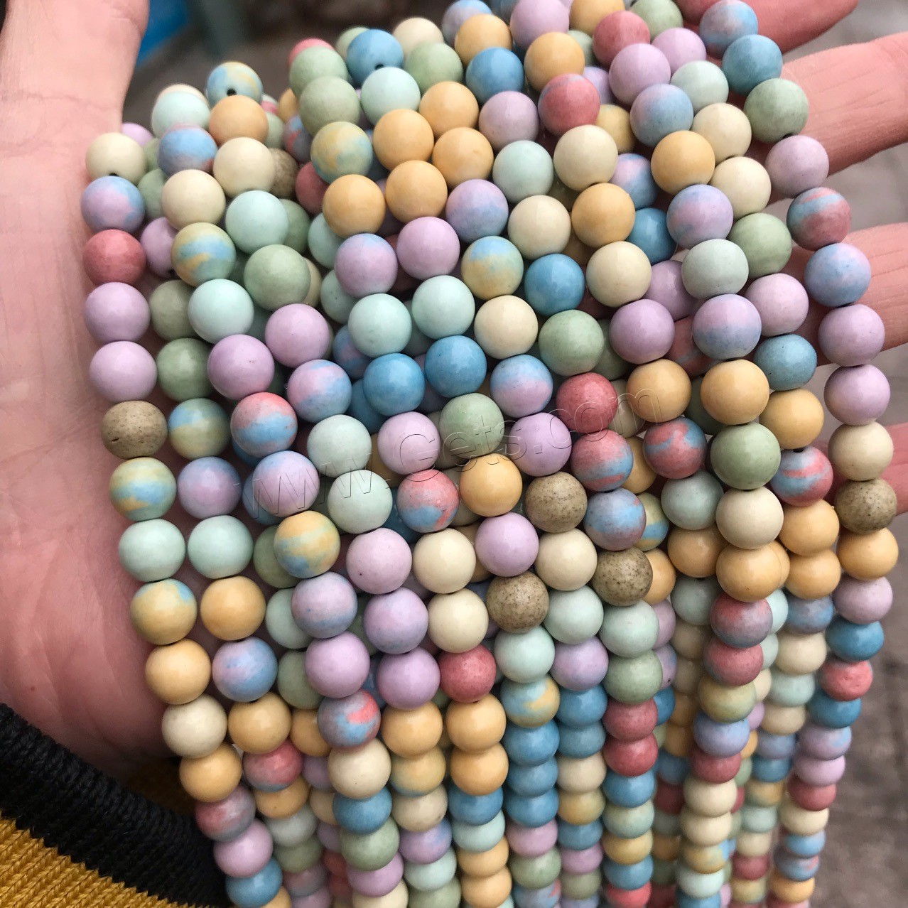 Multicolour Agate Beads, Round, polished, DIY & different size for choice, mixed colors, Length:Approx 15 Inch, Sold By Strand