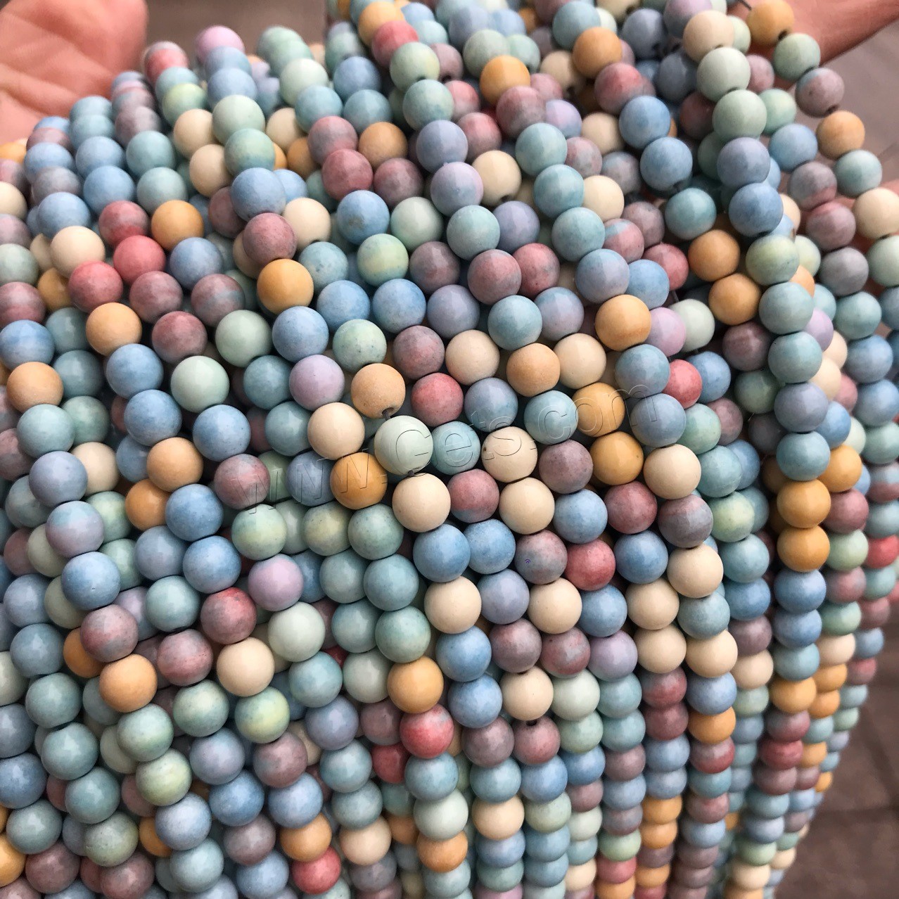 Multicolour Agate Beads, Round, polished, DIY & different size for choice, mixed colors, Length:Approx 15 Inch, Sold By Strand