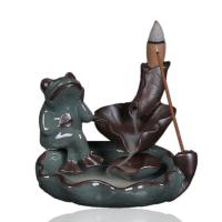 Incense Smoke Flow Backflow Holder Ceramic Incense Burner, Porcelain, for home and office & durable 