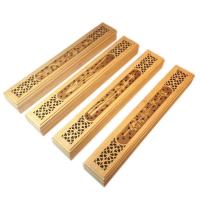 Phyllostachys Pubescens Incense Burner, Rectangle, half handmade, for home and office & durable & hollow 