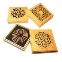 Phyllostachys Pubescens Incense Burner,  Square, handmade, for home and office & durable & hollow 