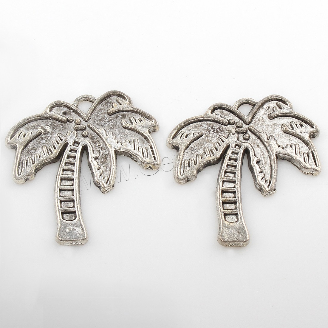 Zinc Alloy Jewelry Pendants, Palm Tree, plated, more colors for choice, 27*28mm, Hole:Approx 2mm, Approx 161PCs/Bag, Sold By Bag