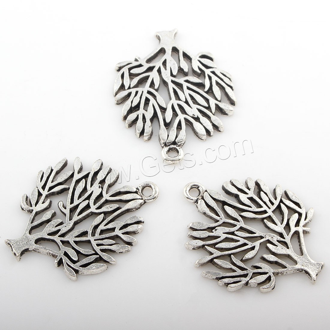 Zinc Alloy Jewelry Pendants, Tree, plated, more colors for choice, 24*30mm, Hole:Approx 2mm, Approx 192PCs/Bag, Sold By Bag