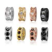 Cubic Zirconia Micro Pave Brass Beads, DIY & micro pave cubic zirconia Approx 3mm, Approx 