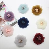 Accesorio del pelo de DIY que, paño, Flor, más colores para la opción, 50PCs/Bolsa, Vendido por Bolsa