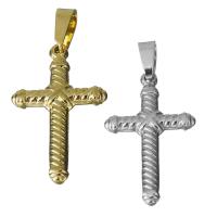 Stainless Steel Cross Pendants, plated Approx 