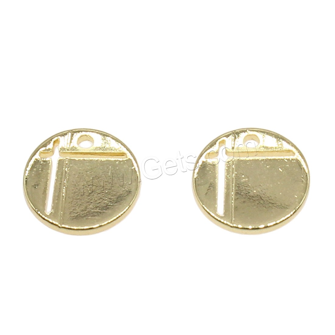 Brass Jewelry Pendants, Flat Round, plated, more colors for choice, 10x10mm, Hole:Approx 0.5mm, 150PCs/Bag, Sold By Bag