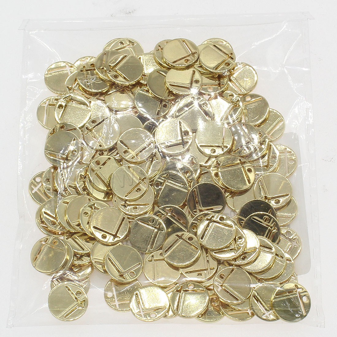 Brass Jewelry Pendants, Flat Round, plated, more colors for choice, 10x10mm, Hole:Approx 0.5mm, 150PCs/Bag, Sold By Bag