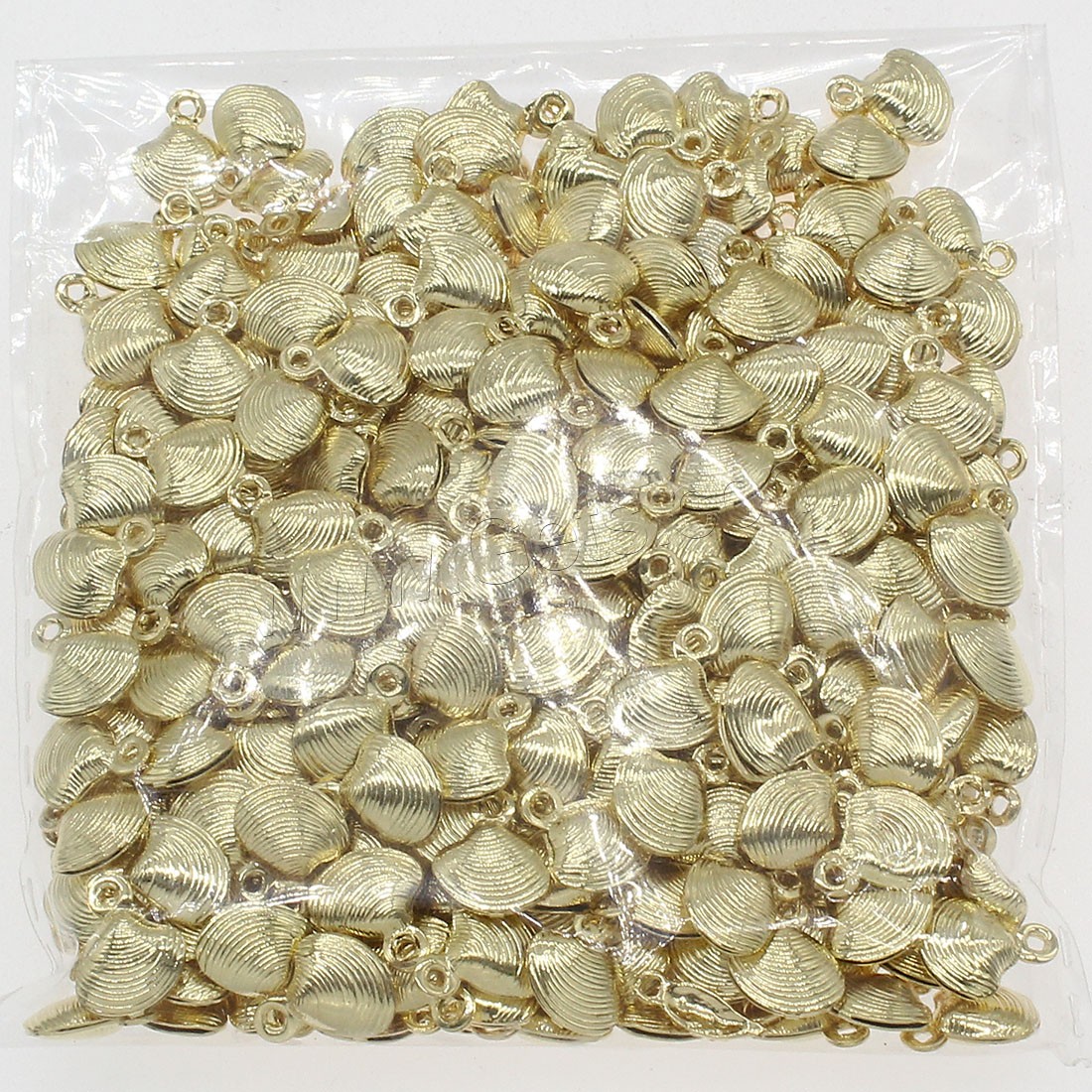 Brass Jewelry Pendants, Shell, plated, more colors for choice, 9x10mm, Hole:Approx 0.5mm, 300PCs/Bag, Sold By Bag