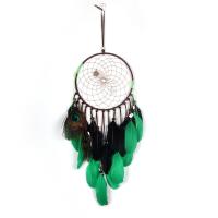 Fashion Dreamcatcher, Eisen, mit Baumwollfaden & Feder, handgefertigt, 670mm, verkauft von PC