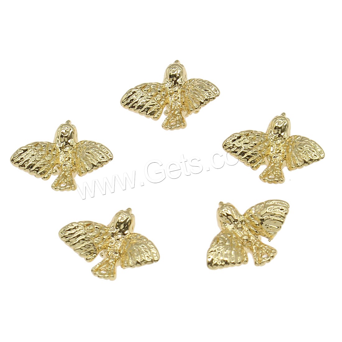 Animal Brass Pendants, Bird, plated, more colors for choice, 7x11mm, Hole:Approx 0.5mm, 70PCs/Bag, Sold By Bag