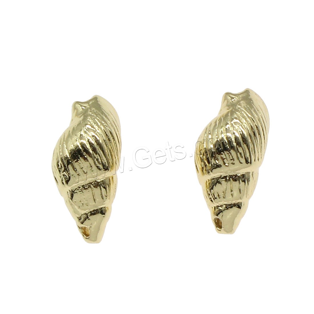 Brass Jewelry Pendants, Conch, plated, more colors for choice, 17x9mm, Hole:Approx 0.5mm, 30PCs/Bag, Sold By Bag