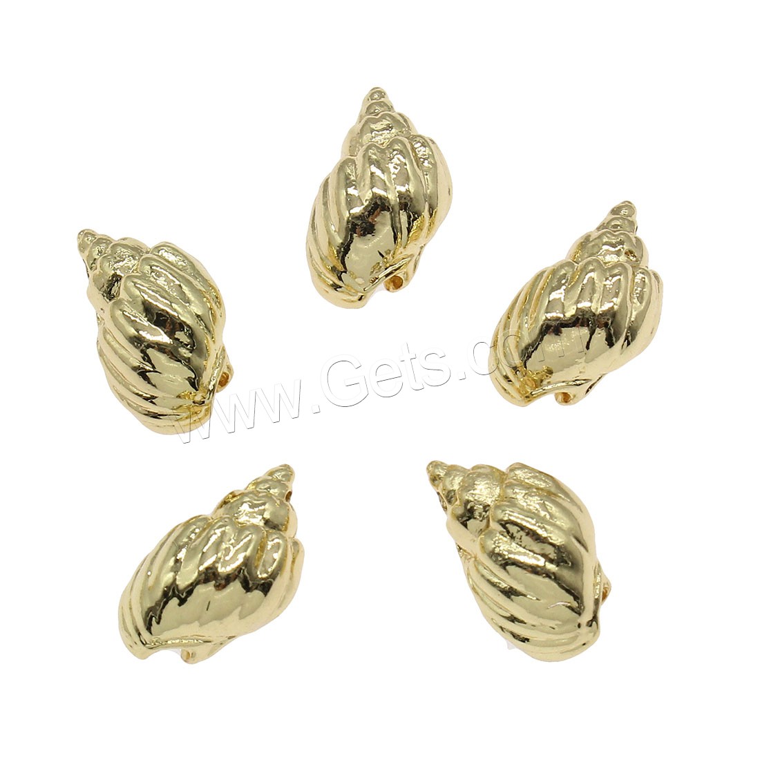 Brass Jewelry Pendants, Conch, plated, more colors for choice, 18x10mm, Hole:Approx 1mm, 50PCs/Bag, Sold By Bag