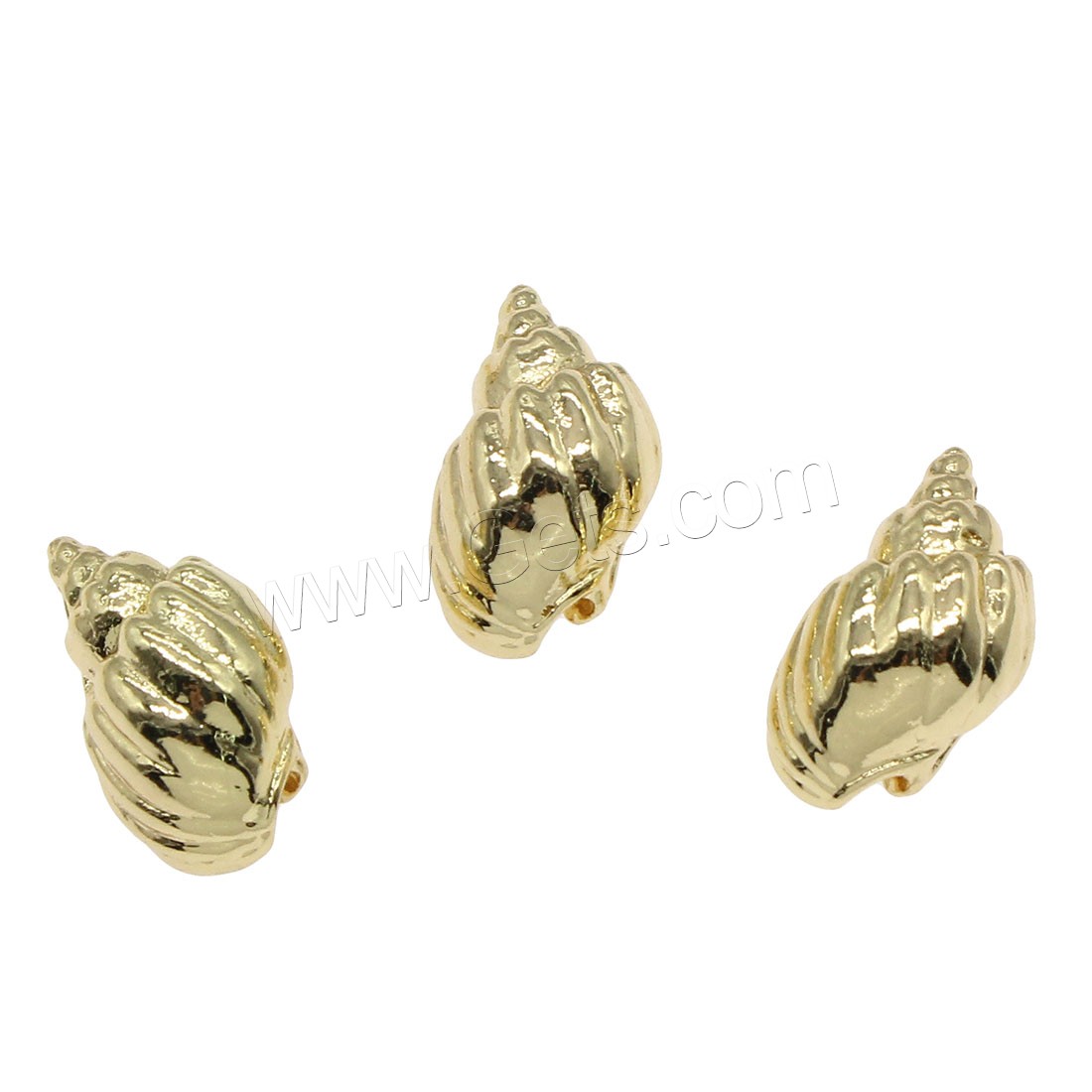 Brass Jewelry Pendants, Conch, plated, more colors for choice, 18x10mm, Hole:Approx 1mm, 50PCs/Bag, Sold By Bag