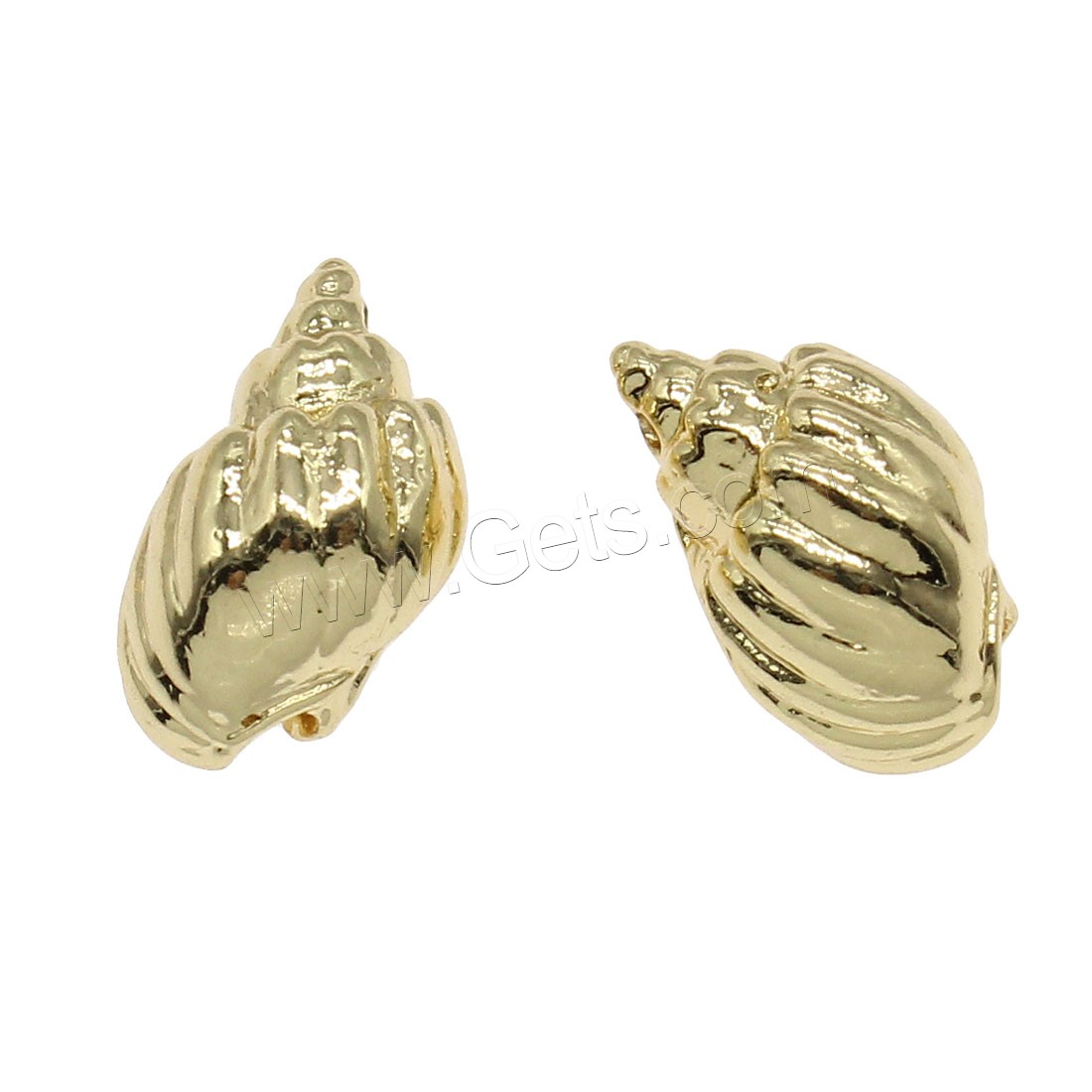 Brass Jewelry Pendants, Conch, plated, more colors for choice, 18x10mm, Hole:Approx 1mm, 50PCs/Bag, Sold By Bag