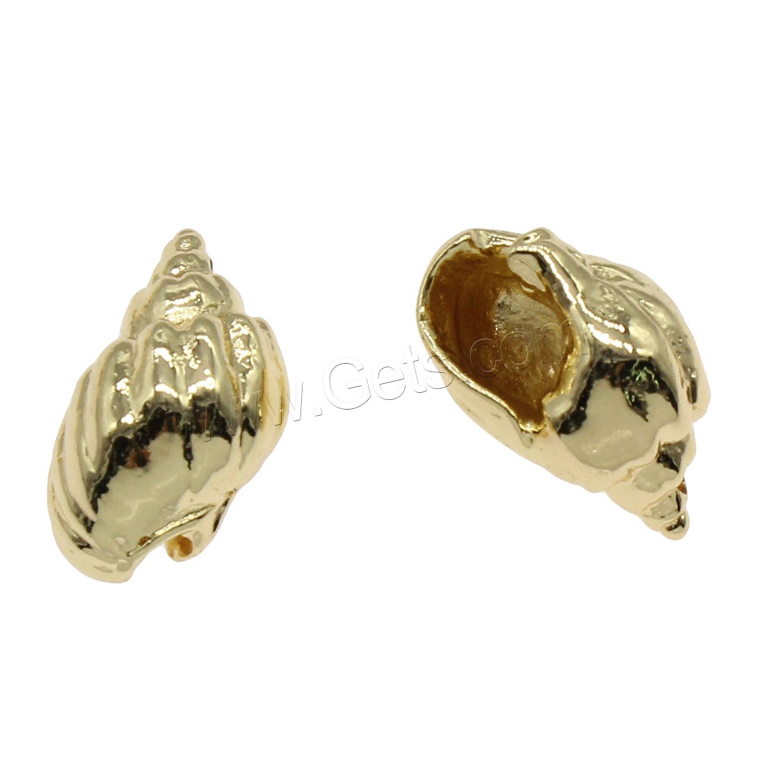 Brass Jewelry Pendants, Conch, plated, more colors for choice, 18x10mm, Hole:Approx 1mm, 50PCs/Bag, Sold By Bag