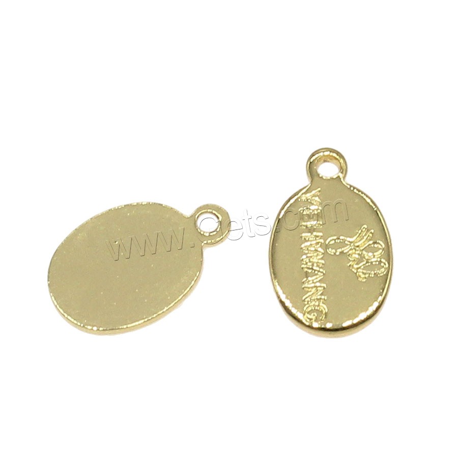 Brass Jewelry Pendants, plated, more colors for choice, 8x12mm, Hole:Approx 1mm, 198PCs/Bag, Sold By Bag