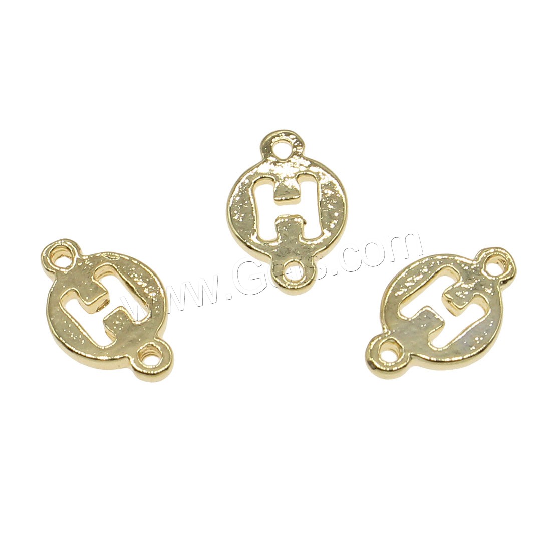 Brass Connector, plated, 1/1 loop, more colors for choice, 9x13mm, Hole:Approx 1mm, 195PCs/Bag, Sold By Bag