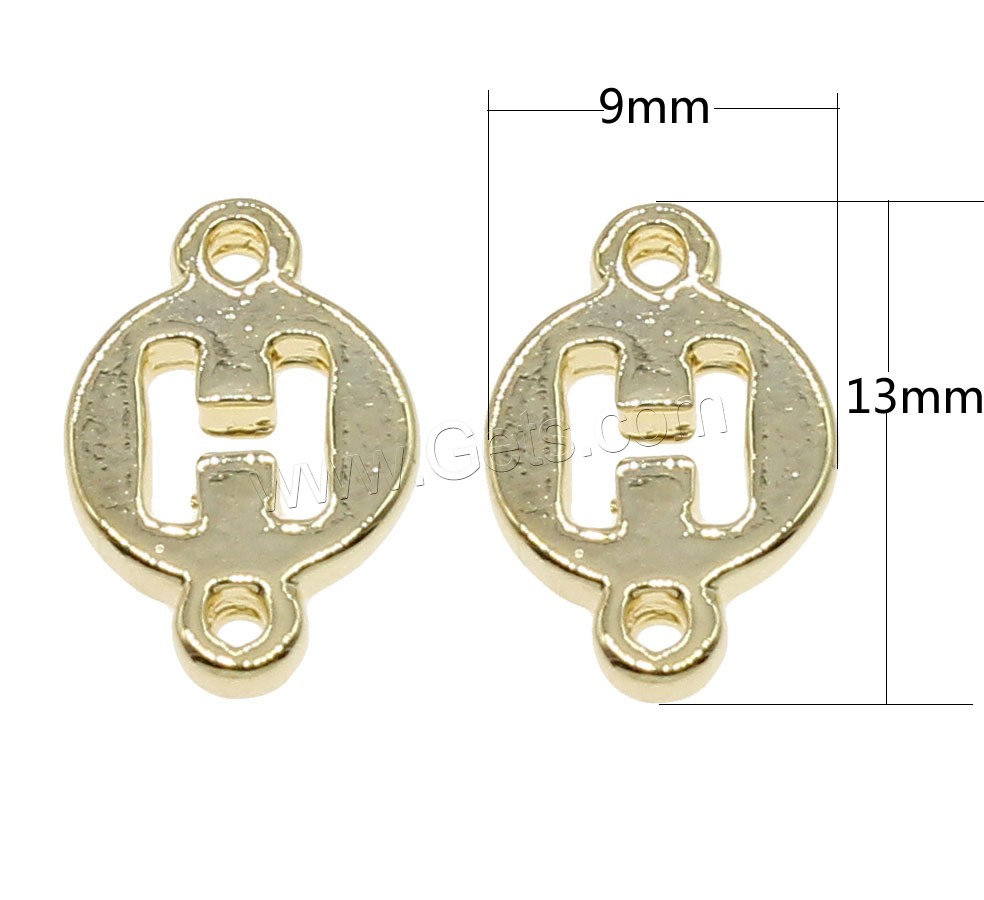 Brass Connector, plated, 1/1 loop, more colors for choice, 9x13mm, Hole:Approx 1mm, 195PCs/Bag, Sold By Bag