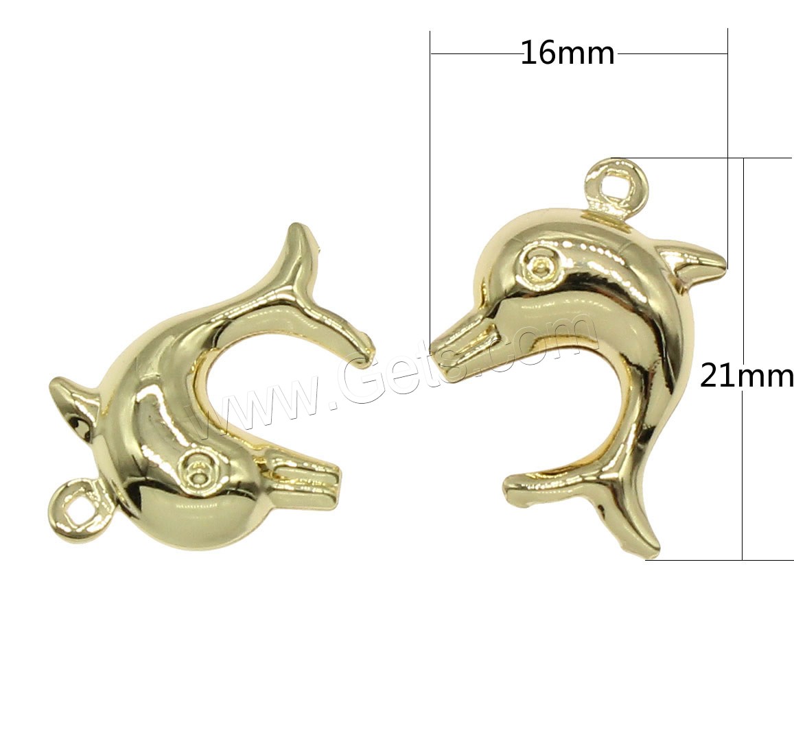 Animal Brass Pendants, Dolphin, plated, more colors for choice, 16x21mm, Hole:Approx 0.5mm, 50PCs/Bag, Sold By Bag