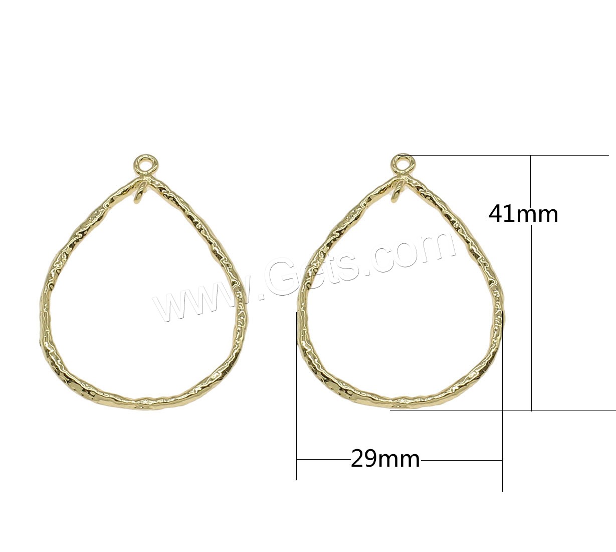 Bijoux pendentifs en laiton, larme, Placage, creux, plus de couleurs à choisir, 29x41mm, Trou:Environ 1mm, 25PC/sac, Vendu par sac