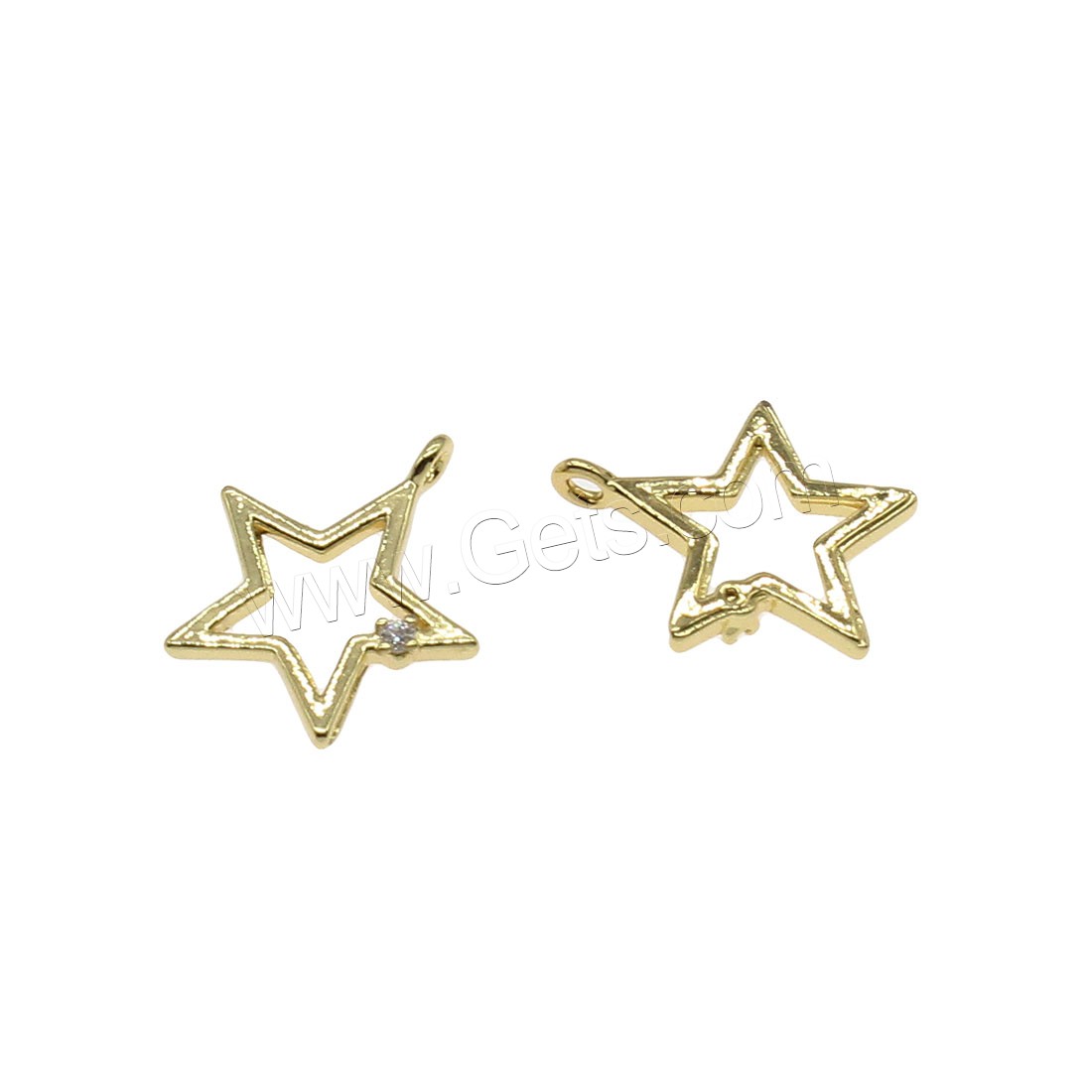 Brass Star Pendants, plated, with rhinestone & hollow, more colors for choice, 13x14mm, Hole:Approx 0.5mm, 130PCs/Bag, Sold By Bag