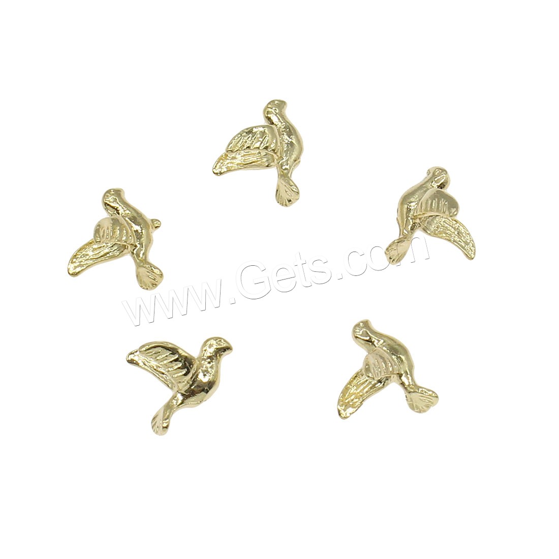 Tierische Messing Anhänger, Vogel, plattiert, keine, 9x12mm, Bohrung:ca. 0.5mm, 100PCs/Tasche, verkauft von Tasche