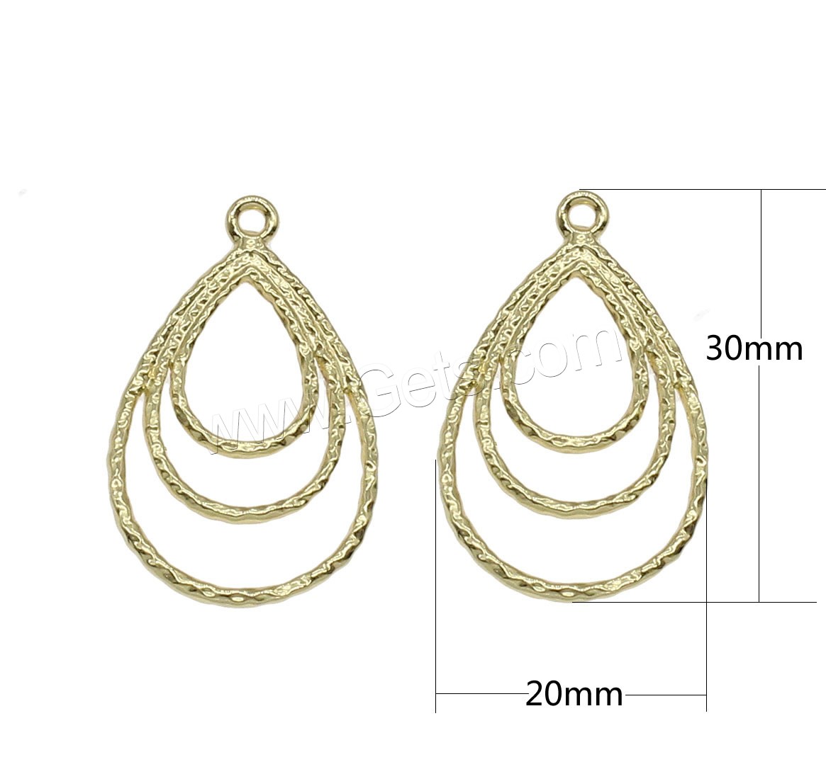 Brass Jewelry Pendants, Teardrop, plated, hollow, more colors for choice, 30x20mm, Hole:Approx 1mm, 50PCs/Bag, Sold By Bag